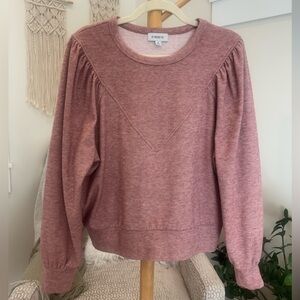 Evereve Dusty Rose Super Soft Sweatshirt Top Women’s M
